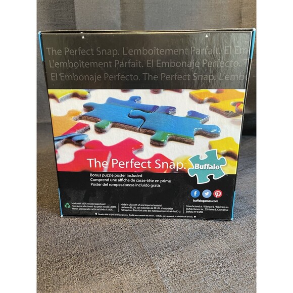 Buffalo Games Vivid Collection Jigsaw Puzzle Hummingbird Garden 1000 Pieces New - Picture 2 of 6